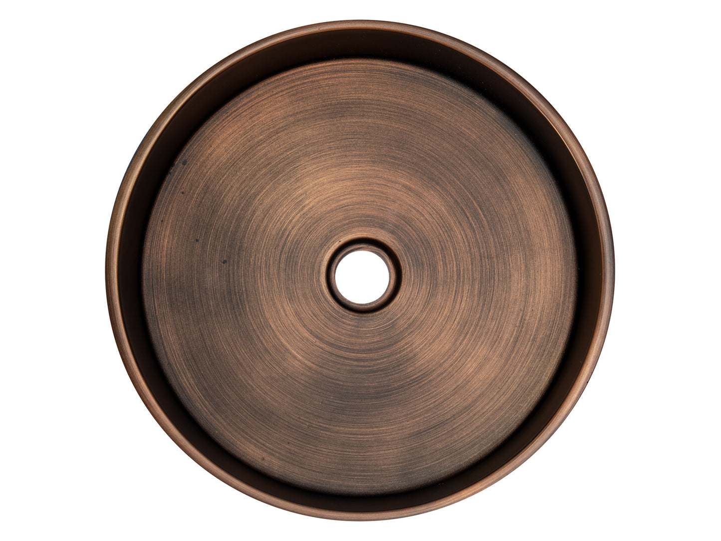 Eden Bath EB_SS003BZ Round 15.75-in Stainless Steel Vessel Sink with Rim in Bronze with Drain