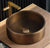 Eden Bath EB_SS003BZ Round 15.75-in Stainless Steel Vessel Sink with Rim in Bronze with Drain