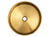 Eden Bath EB_SS003GD Round 15.75-in Stainless Steel Vessel Sink with Rim in Gold with Drain