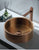 Eden Bath EB_SS003RG Round 15.75-in Stainless Steel Vessel Sink with Rim in Rose Gold with Drain