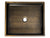 Eden Bath EB_SS004AT Rectangular 18.7 x 15.75-in Stainless Steel Vessel Sink with Rim in Antique with Drain