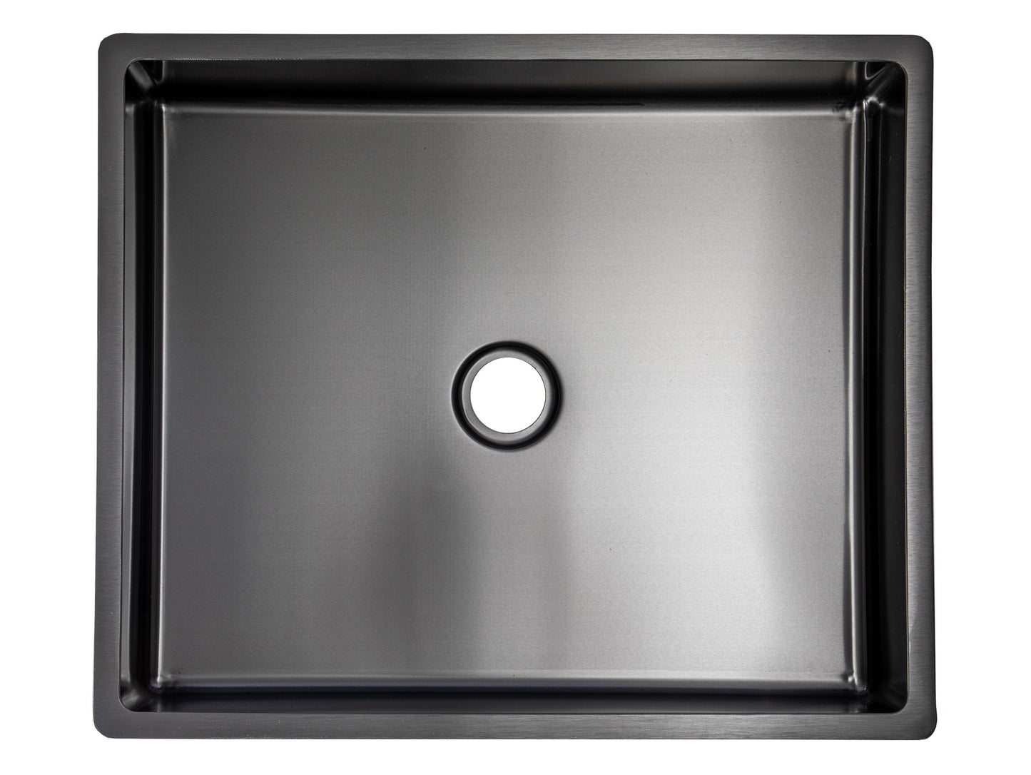 Eden Bath EB_SS004BK Rectangular 18.7 x 15.75-in Stainless Steel Vessel Sink with Rim in Black with Drain