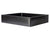 Eden Bath EB_SS004BK Rectangular 18.7 x 15.75-in Stainless Steel Vessel Sink with Rim in Black with Drain