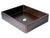 Eden Bath EB_SS004BZ Rectangular 18.7 x 15.75-in Stainless Steel Vessel Sink with Rim in Bronze with Drain
