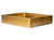Eden Bath EB_SS004GD Rectangular 18.7 x 15.75-in Stainless Steel Vessel Sink with Rim in Gold with Drain