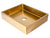 Eden Bath EB_SS004GD Rectangular 18.7 x 15.75-in Stainless Steel Vessel Sink with Rim in Gold with Drain
