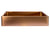 Eden Bath EB_SS004RG Rectangular 18.7 x 15.75-in Stainless Steel Vessel Sink with Rim in Rose Gold with Drain