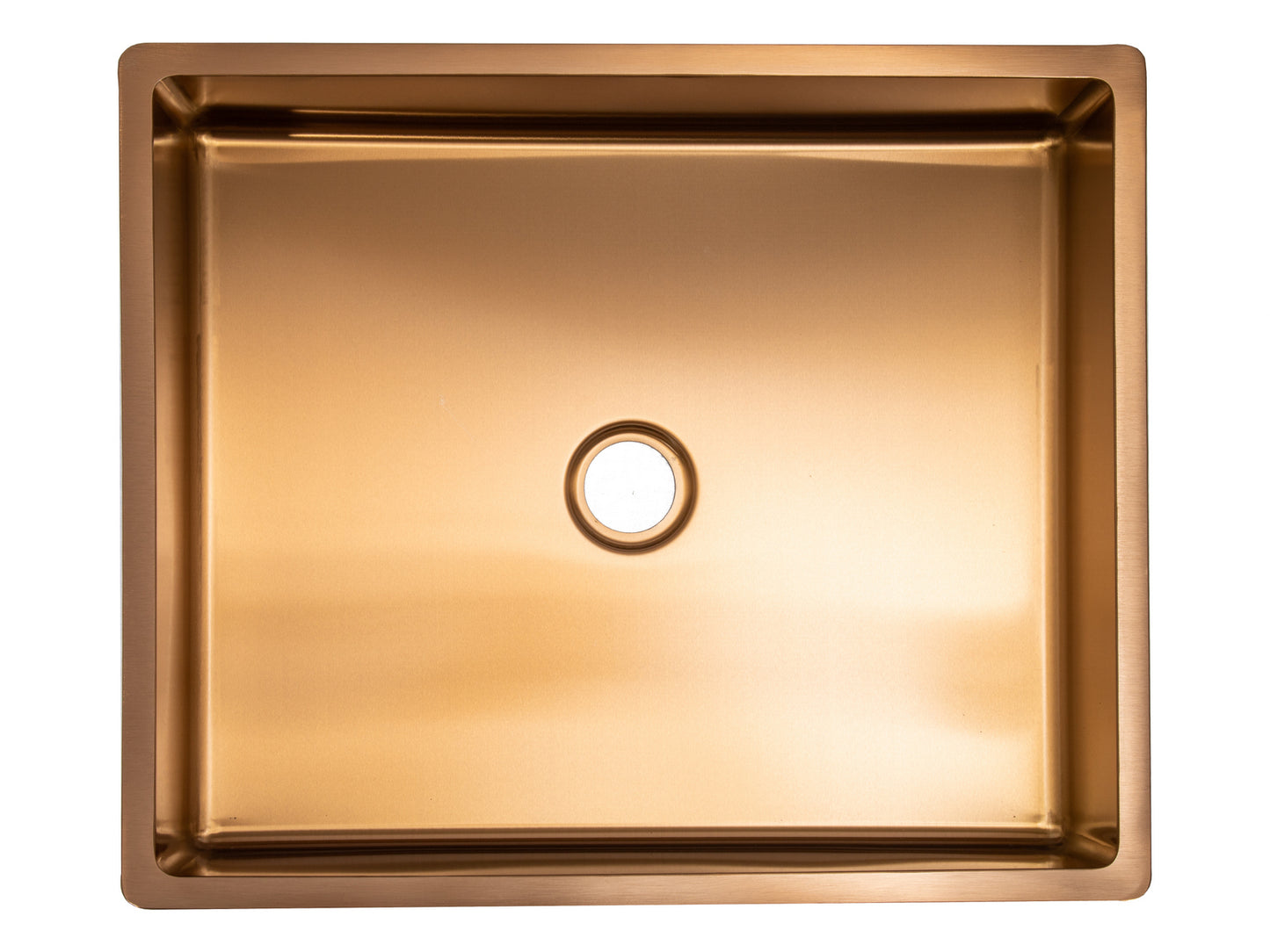 Eden Bath EB_SS004RG Rectangular 18.7 x 15.75-in Stainless Steel Vessel Sink with Rim in Rose Gold with Drain