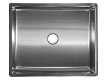 Load image into Gallery viewer, Eden Bath EB_SS004SV Rectangular 18.7 x 15.75-in Stainless Steel Vessel Sink with Rim in Silver with Drain