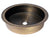 Eden Bath EB_SS050AT Round 15-in Stainless Steel Undermount Sink in Antique with Drain