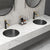 Eden Bath EB_SS050BK Round 15-in Stainless Steel Undermount Sink in Black with Drain