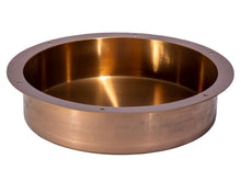 Load image into Gallery viewer, Eden Bath EB_SS050RG Round 15-in Stainless Steel Undermount Sink in Rose Gold with Drain