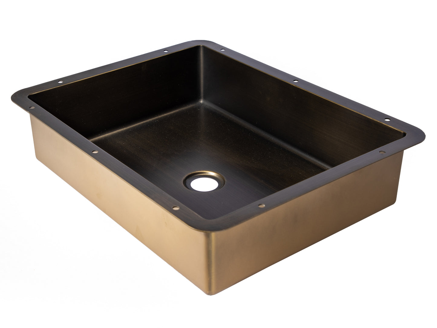 Eden Bath EB_SS051AT Rectangular 18.63 x 14.37-in Stainless Steel Undermount Sink in Antique with Drain