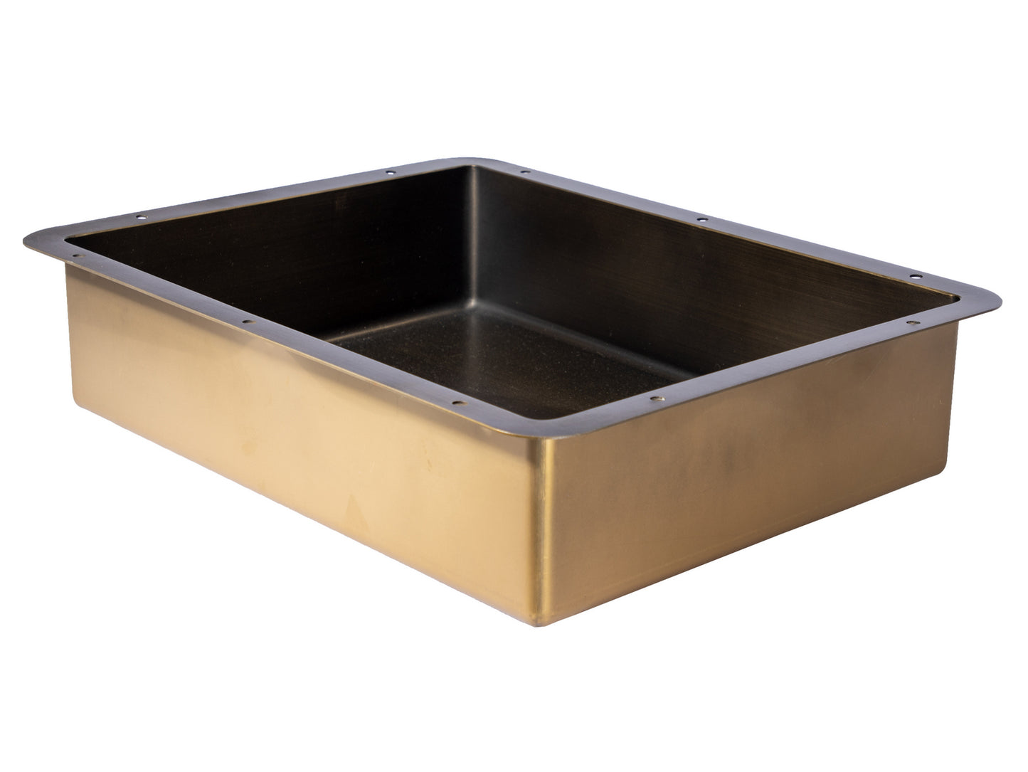 Eden Bath EB_SS051AT Rectangular 18.63 x 14.37-in Stainless Steel Undermount Sink in Antique with Drain