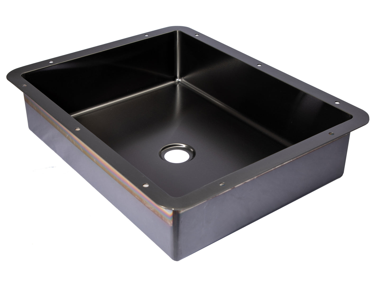 Eden Bath EB_SS051BK Rectangular 18.63 x 14.37-in Stainless Steel Undermount Sink in Black with Drain