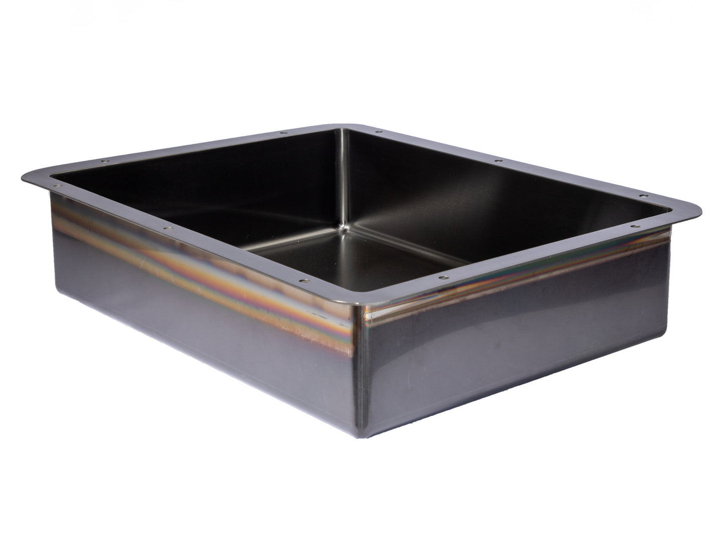 Eden Bath EB_SS051BK Rectangular 18.63 x 14.37-in Stainless Steel Undermount Sink in Black with Drain