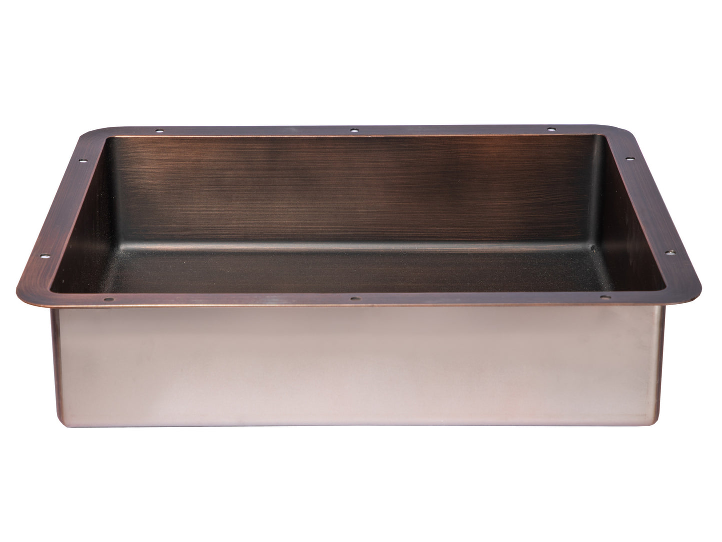 Eden Bath EB_SS051BZ Rectangular 18.63 x 14.37-in Stainless Steel Undermount Sink in Bronze with Drain