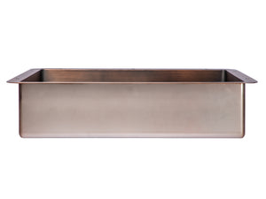 Eden Bath EB_SS051BZ Rectangular 18.63 x 14.37-in Stainless Steel Undermount Sink in Bronze with Drain