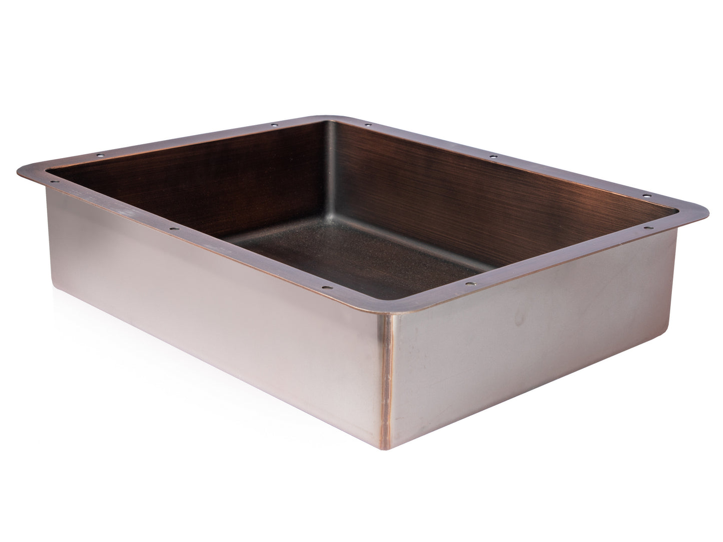 Eden Bath EB_SS051BZ Rectangular 18.63 x 14.37-in Stainless Steel Undermount Sink in Bronze with Drain