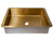 Eden Bath EB_SS051GD Rectangular 18.63 x 14.37-in Stainless Steel Undermount Sink in Gold with Drain