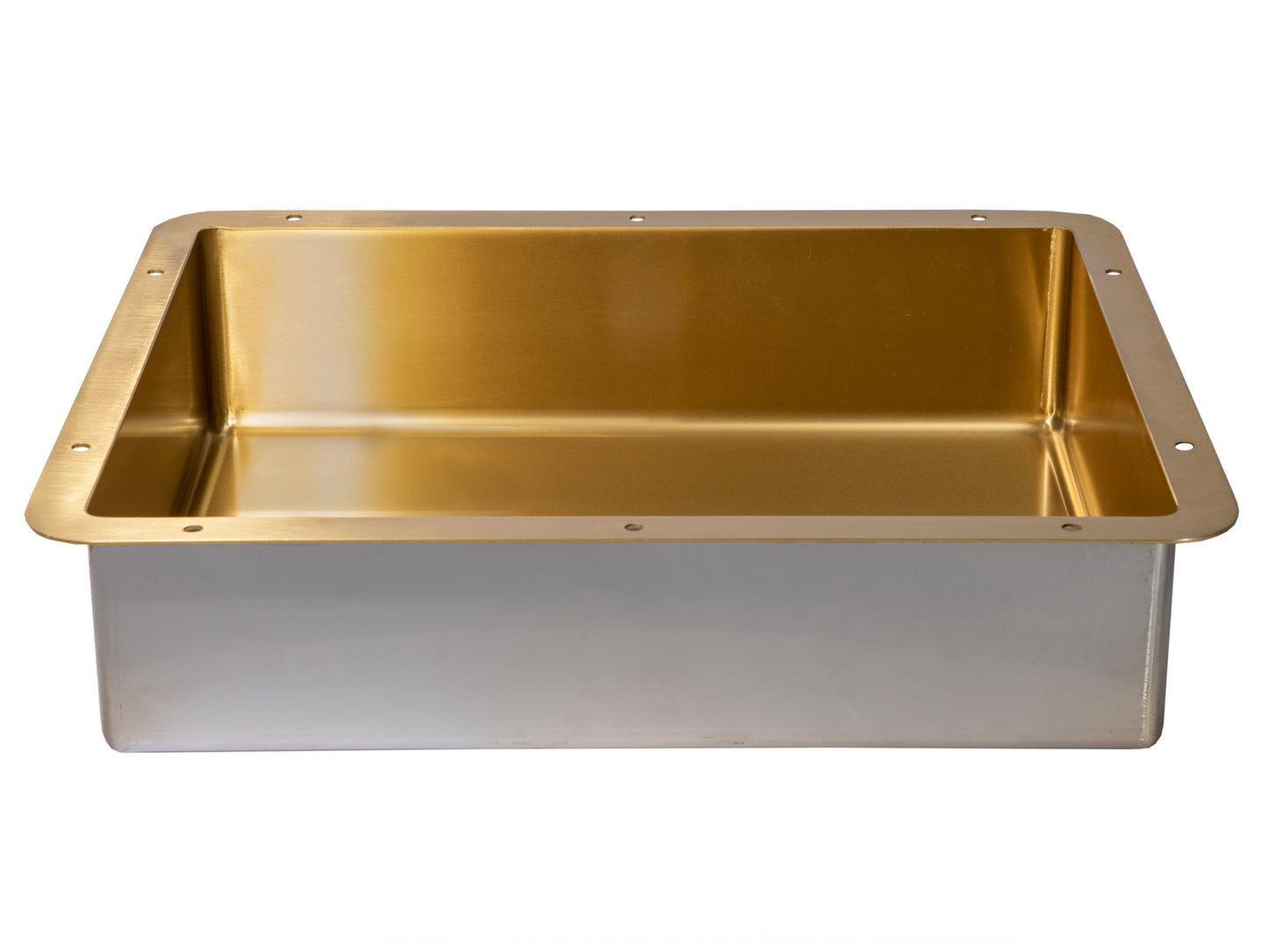 Eden Bath EB_SS051GD Rectangular 18.63 x 14.37-in Stainless Steel Undermount Sink in Gold with Drain
