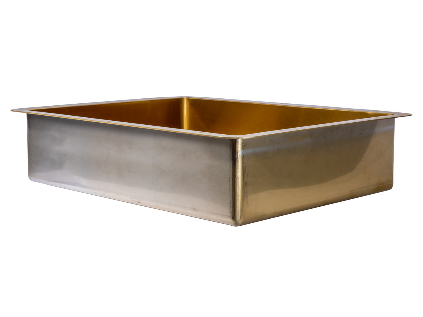 Eden Bath EB_SS051GD Rectangular 18.63 x 14.37-in Stainless Steel Undermount Sink in Gold with Drain