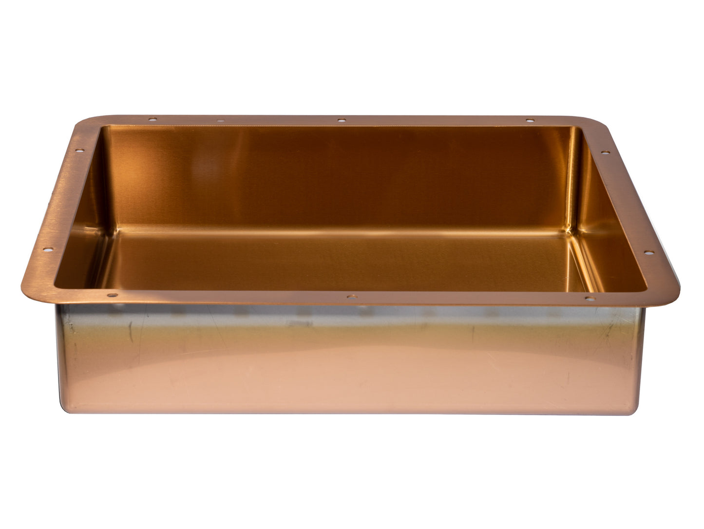 Eden Bath EB_SS051RG Rectangular 18.63 x 14.37-in Stainless Steel Undermount Sink in Rose Gold with Drain