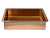 Eden Bath EB_SS051RG Rectangular 18.63 x 14.37-in Stainless Steel Undermount Sink in Rose Gold with Drain