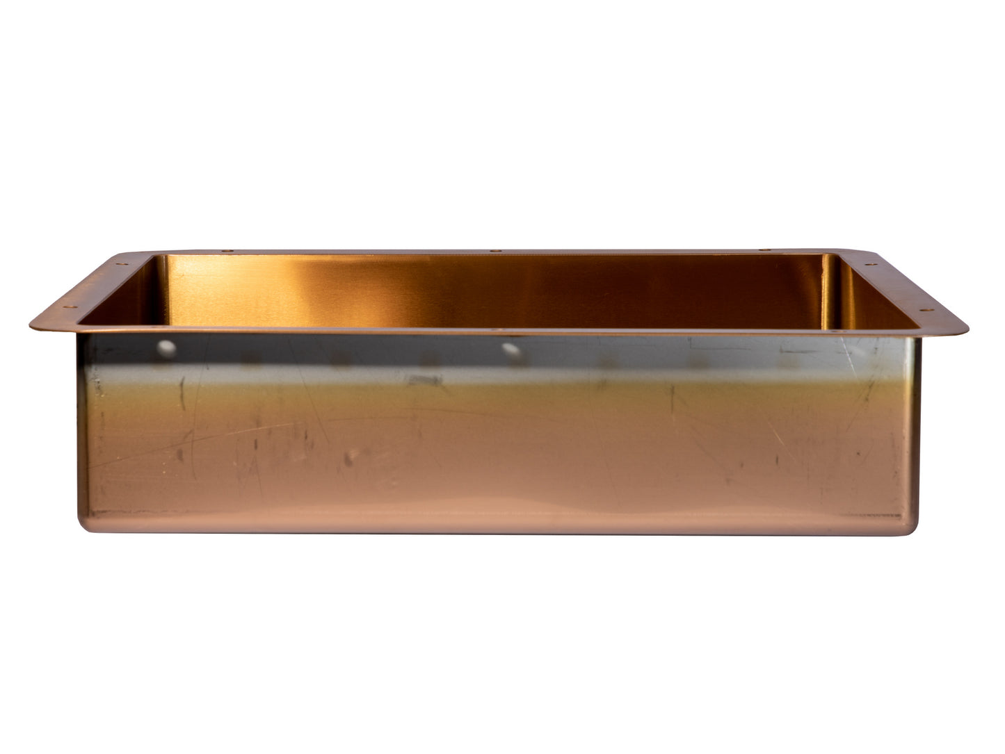 Eden Bath EB_SS051RG Rectangular 18.63 x 14.37-in Stainless Steel Undermount Sink in Rose Gold with Drain