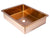 Eden Bath EB_SS051RG Rectangular 18.63 x 14.37-in Stainless Steel Undermount Sink in Rose Gold with Drain