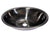 Eden Bath EB_SS052BK Oval 17.5 x 14-in Stainless Steel Drop-In Sink in Black with Drain
