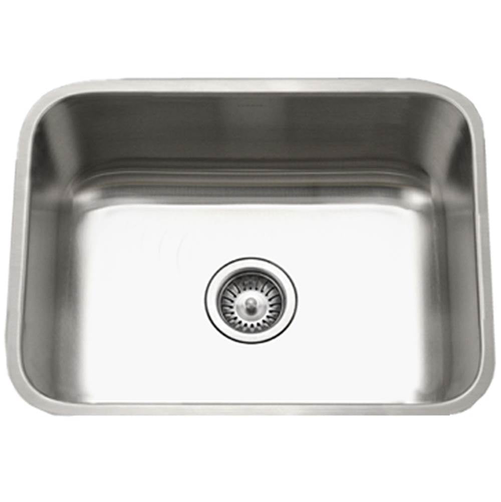 Hamat ENT-2318S-1 Undermount Stainless Steel Single Bowl Kitchen Sink, 18 Gauge