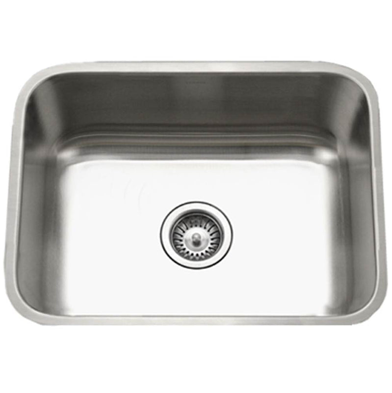 Hamat ENT-2318S-1 Undermount Stainless Steel Single Bowl Kitchen Sink, 18 Gauge