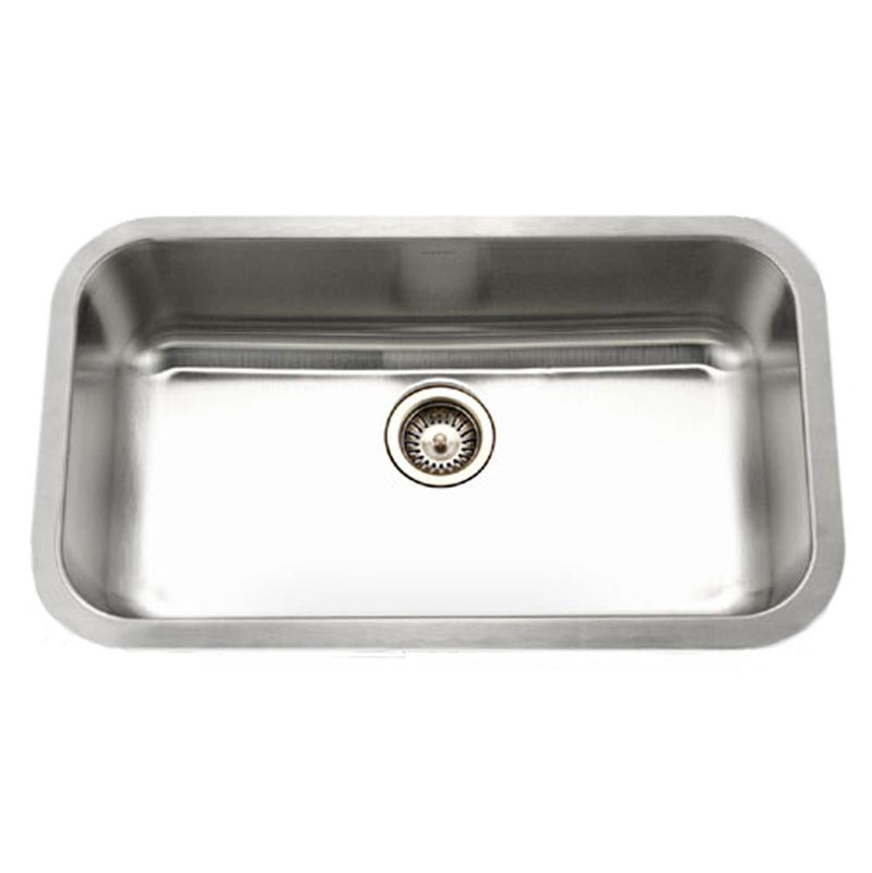 Hamat ENT-3218S-1 Undermount Stainless Steel Large Single Bowl Kitchen Sink, 18 Gauge