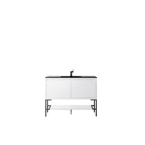 James Martin 801-V47.3-GW Milan 47.3" Single Vanity Cabinet