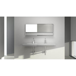 Wet Style WM4822-DT-B Decorative Trim And Bracket System For 48 Inch Lavatory - Stainless Steel Brushed Finish