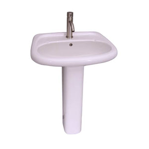 Barclay B/3-251WH Flora Basin Only 1 Hole  - White