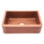 Barclay FSCSB3116-AC Avena 33 Hammered Single Bowl Copper Farmer Sink - Antique Copper