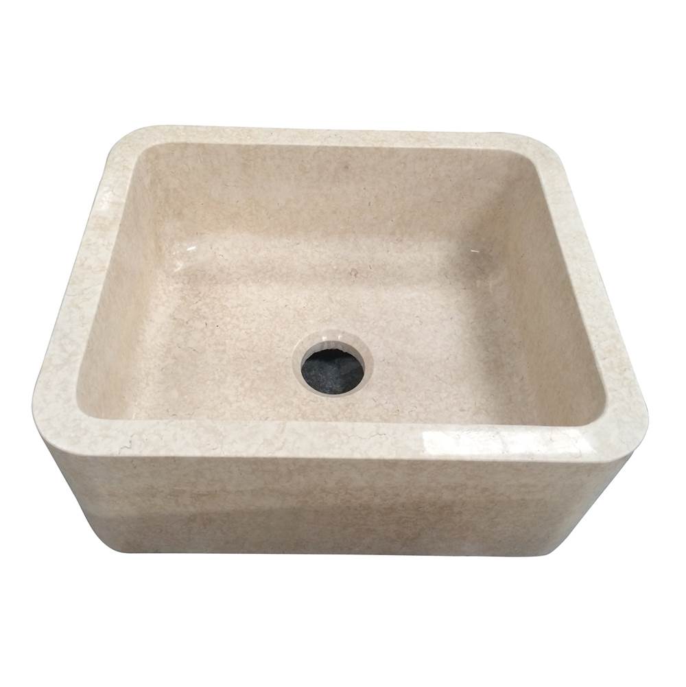 Barclay FSMSB5042-MPGA Chandra 24 Single Bowl Farmer Sink  - Polished Marble