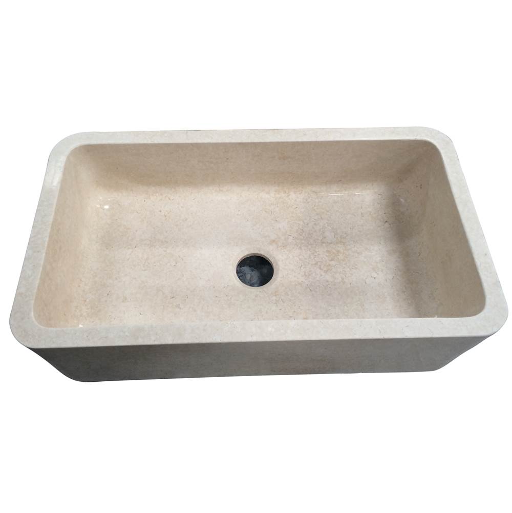 Barclay FSMSB5056-MPGA Chandra 36 Single Bowl Farmer Sink  - Polished Marble