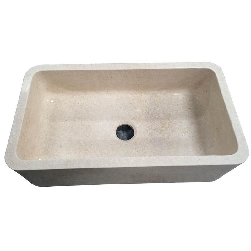 Barclay FSMSB5056-MPGA Chandra 36 Single Bowl Farmer Sink  - Polished Marble