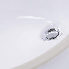 Load image into Gallery viewer, Nantucket Sinks GB-15x12-W 15&quot; x 15&quot; Glazed Bottom Undermount Oval Ceramic Sink In White