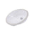 Nantucket Sinks GB-17x17-W 17" x 14" Glazed Bottom Undermount Oval Ceramic Sink In White