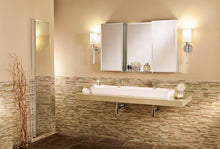 Load image into Gallery viewer, GlassCrafters 20W x 36H x 4D Frameless Mirrored Medicine Cabinet, Beveled, Right Electric