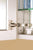 GlassCrafters 48Wx30Hx4D Frameless Tri-View Cabinet, Beveled