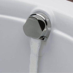 Geberit 151.467.21.1 Bathtub Drain With Turncontrol Handle Actuation And Cascading Tub Filler Inlet