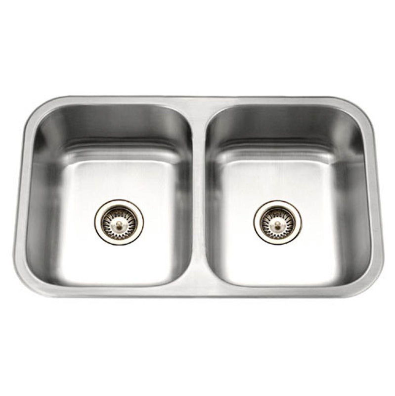 Hamat GOR-3221D-1 Undermount Stainless Steel 50/50 Double Bowl Kitchen Sink