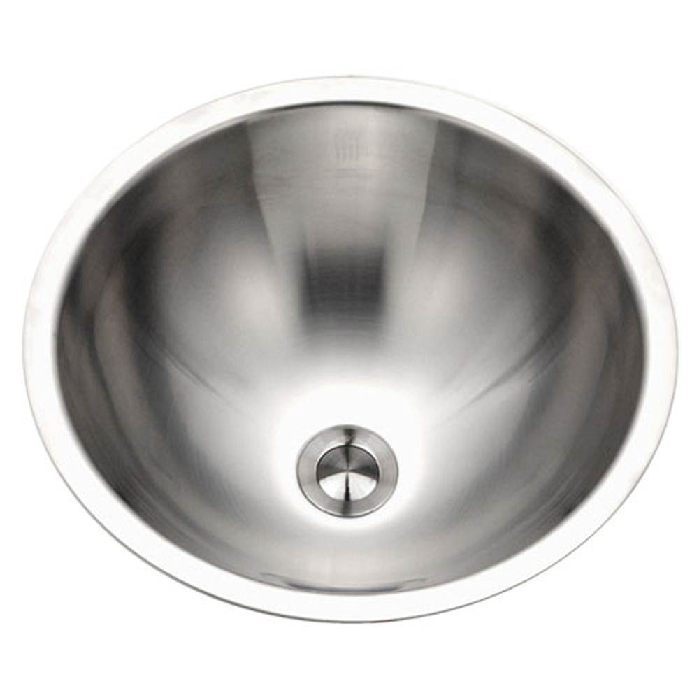 Hamat HAL-17RLU-1 Conical Undermount Stainless Steel Lavatory Sink