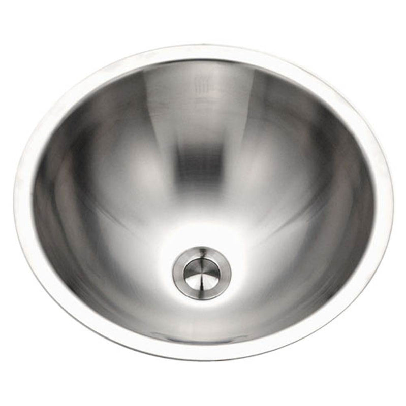 Hamat HAL-17RLU-1 Conical Undermount Stainless Steel Lavatory Sink