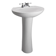 Load image into Gallery viewer, Barclay 3-202 Hampshire 575 Pedestal Lavatory 4&quot; Centerset